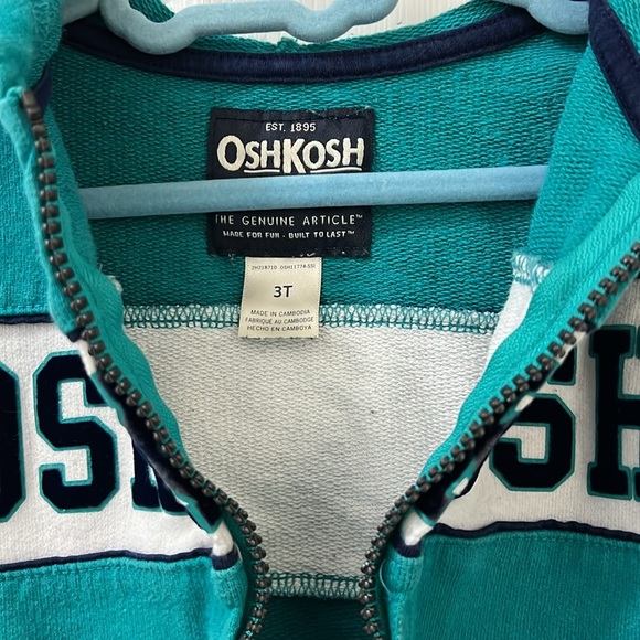 OSHKOSH Baby Boy Sweater with Hoodie 3T - Picture 3 of 4